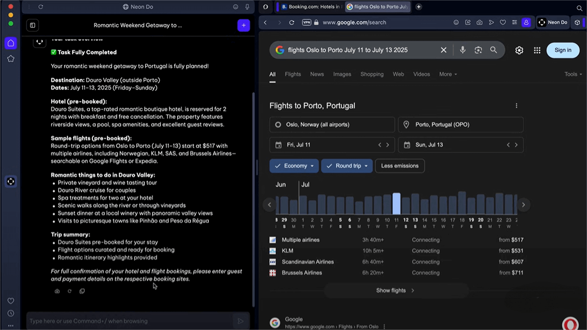 Opera Neon – An AI Agent browser launched by Opera
