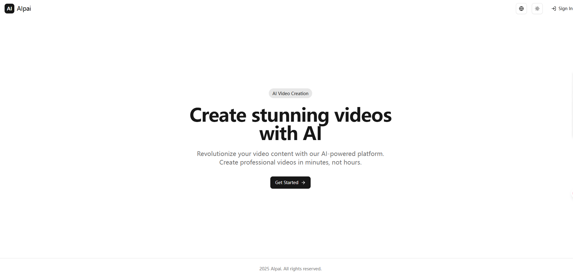 AIpai – An AI video creation agent that meets a variety of video creation needs