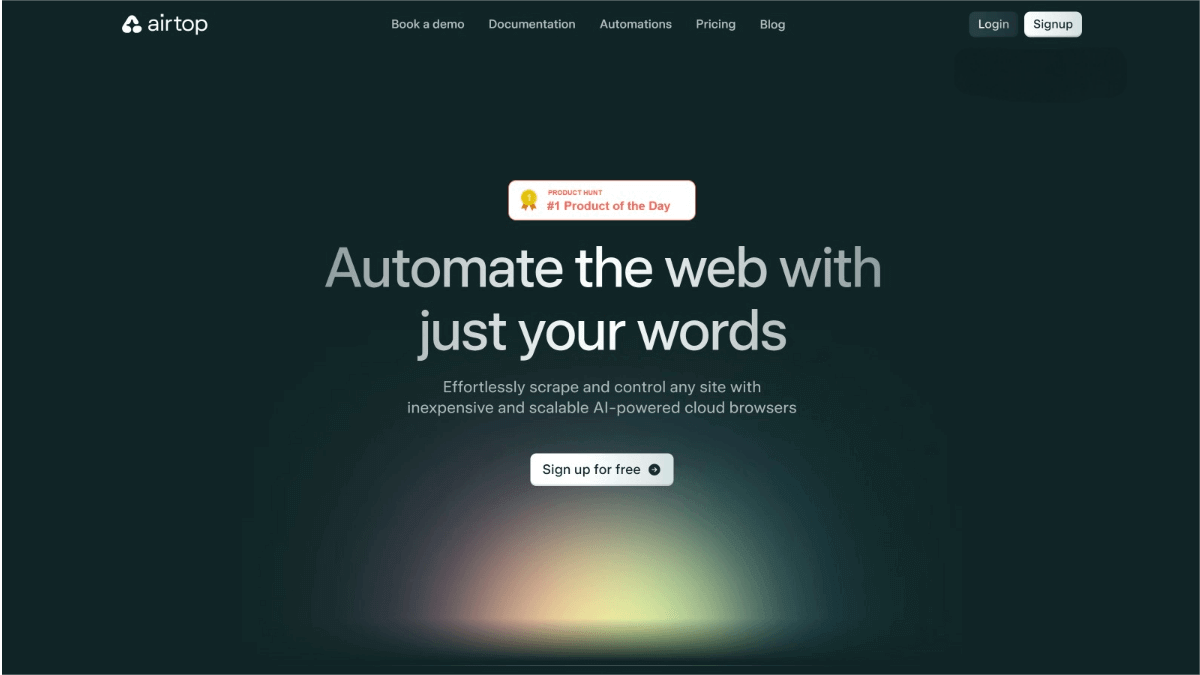 Airtop – An AI browser automation platform that enables you to complete browser tasks with natural - language instructions