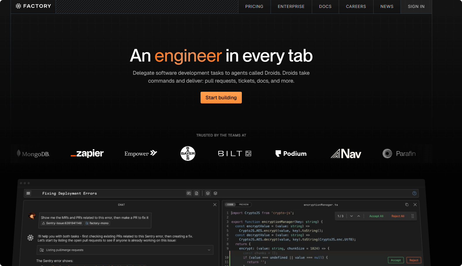 Droids: The AI Assistant for Automated Software Development
