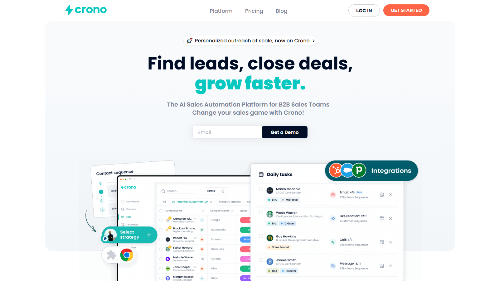 Crono: Empowering B2B Sales Teams with AI-Driven Automation