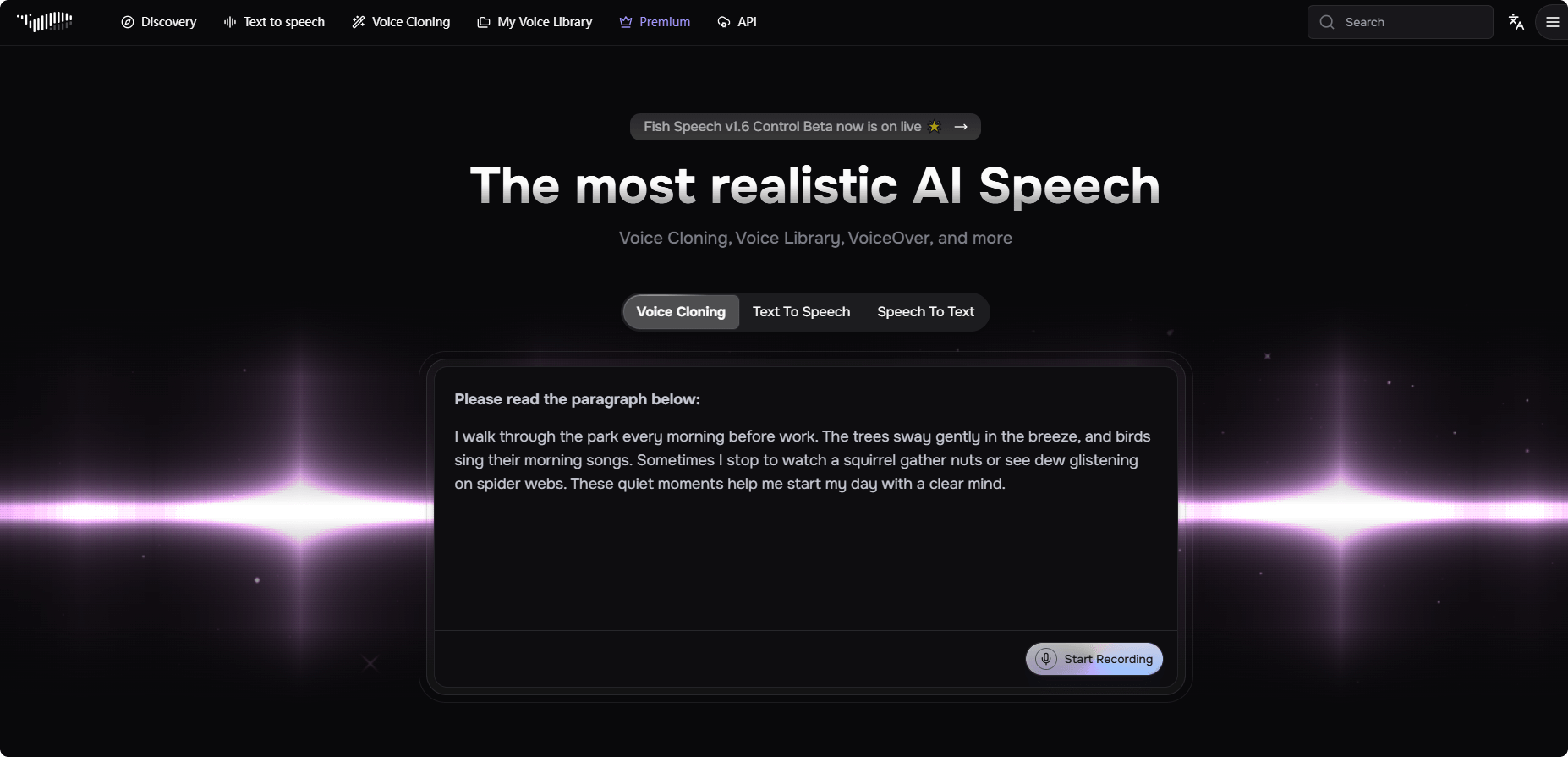 Fish Audio – An AI voice synthesis tool that supports voice cloning