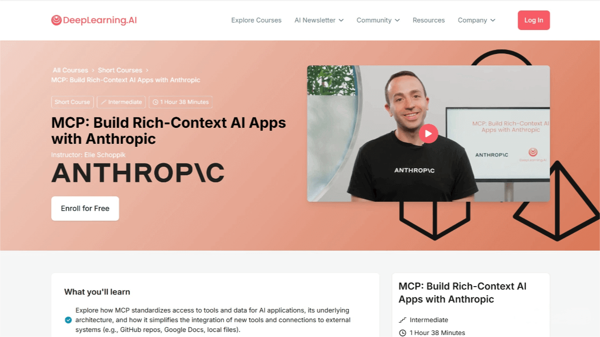 Andrew Ng’s Team Releases ‘MCP: Building Context-Rich AI Applications with Anthropic’ – AI Tutorial