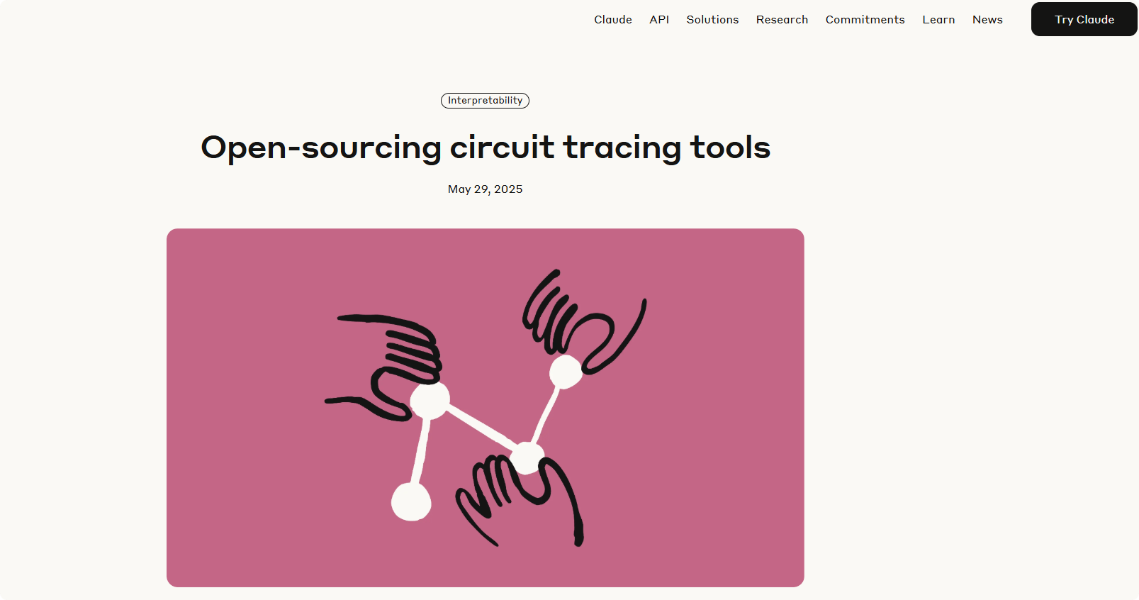 Circuit Tracer – An open-source AI model internal decision tracing tool developed by Anthropic