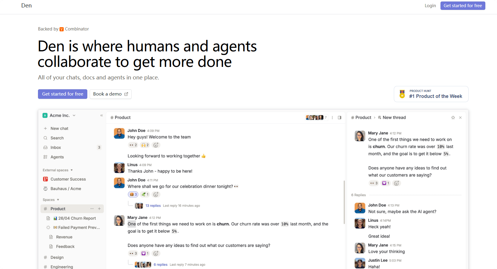 Den: The Future Workspace for AI-Powered Collaboration