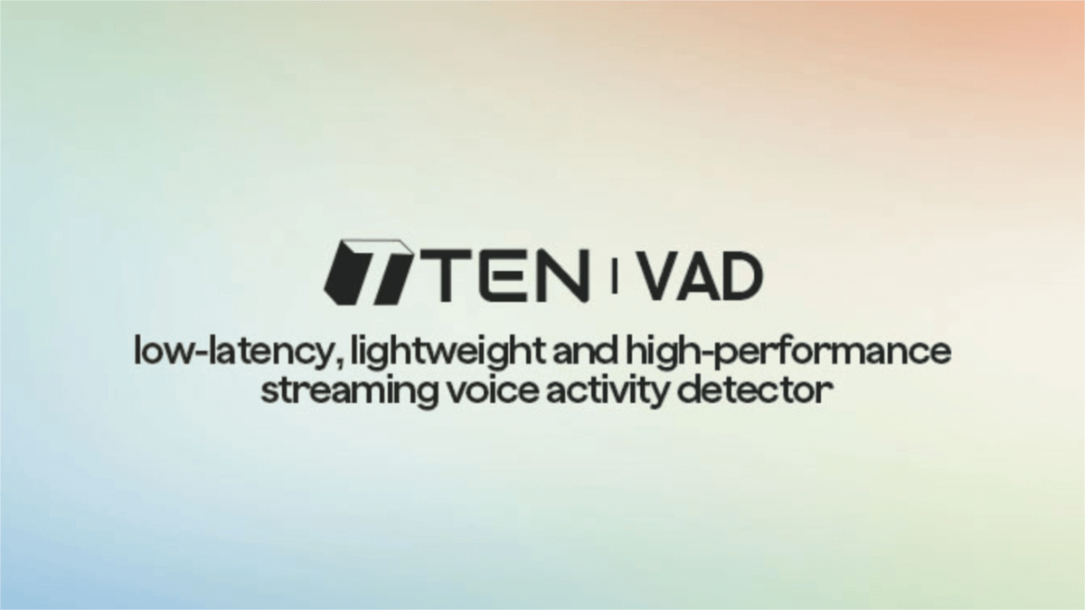TEN VAD – AI-powered real-time voice activity detection with low latency, lightweight, and high precision