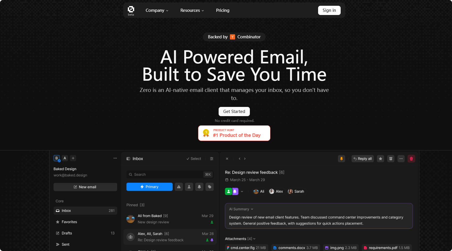 Zero: Make your inbox smarter and more efficient