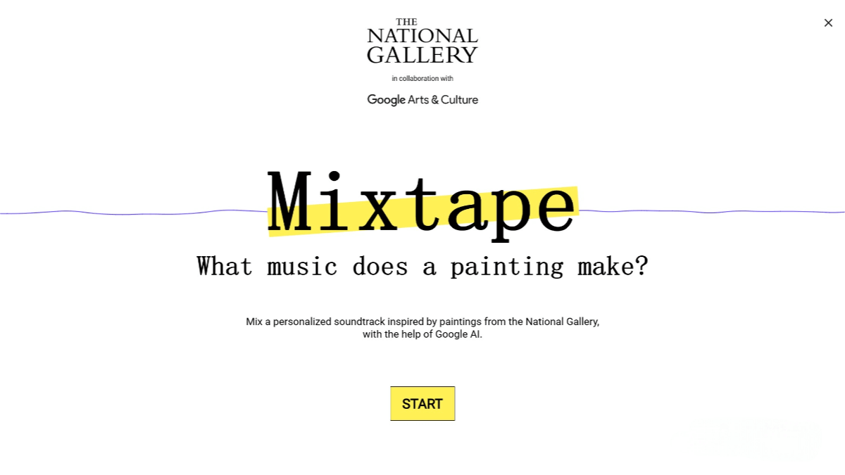 National Gallery Mixtape – An AI music generation tool launched by Google
