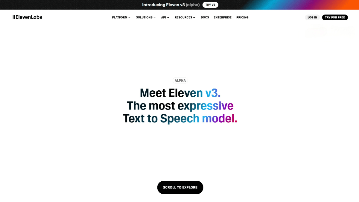 Eleven v3 – The text-to-speech model launched by ElevenLabs
