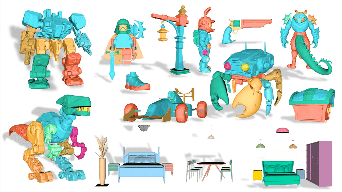 PartCrafter – An AI-powered 3D generation model that supports joint generation of multiple components