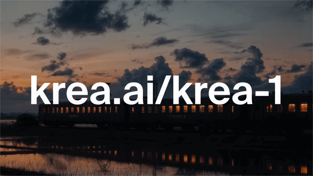 Krea 1 – An AI image generation model launched by Krea AI