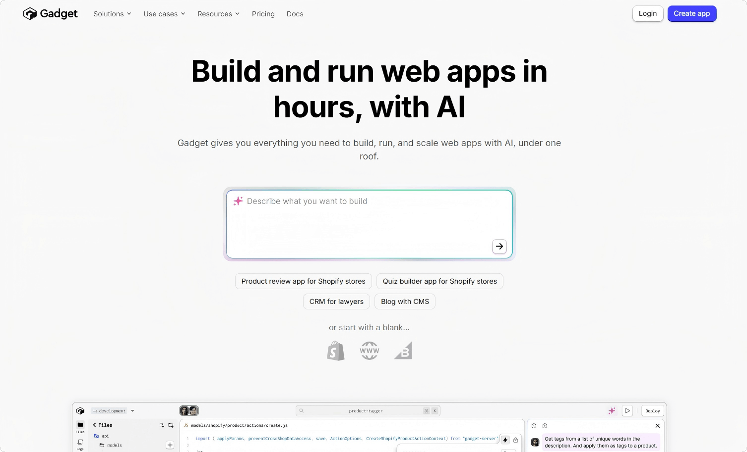Gadget: A One-Stop Full-Stack Platform That Turns Ideas into Products Instantly