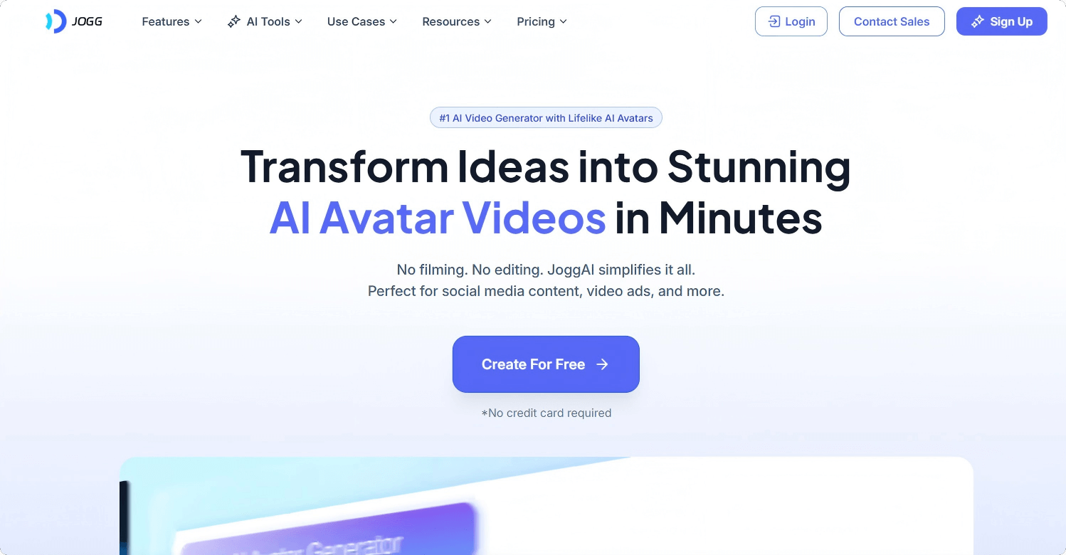 JoggAI: The Ultimate AI Tool for Avatar-Based Video Creation