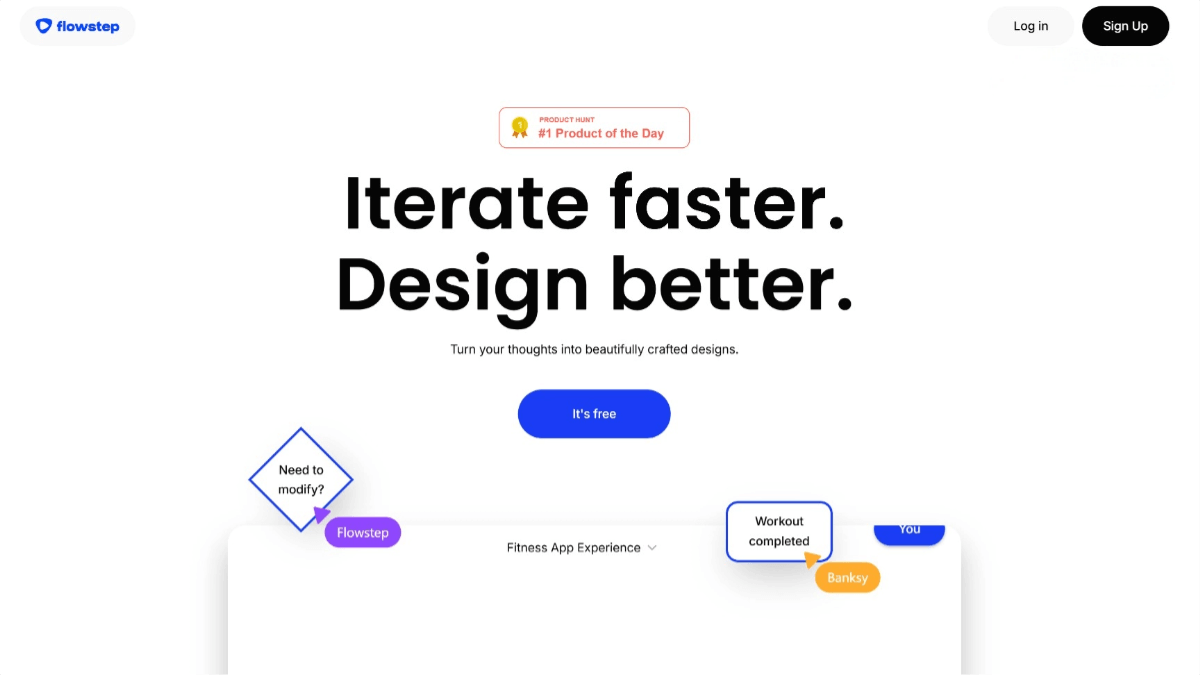 Flowstep – An AI design tool that generates design concepts and sketches from text prompts