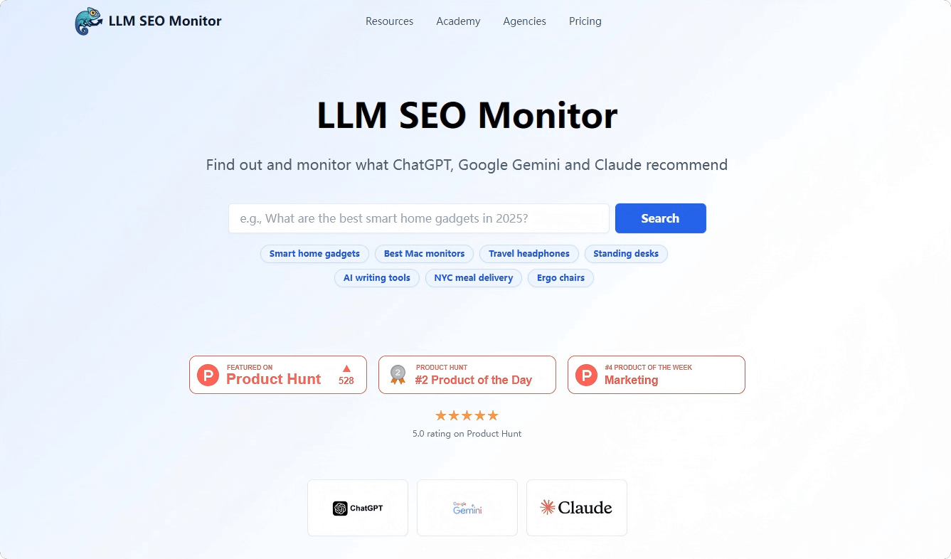 LLM SEO Monitor–Discover Your Brand’s Invisible Influence in the AI Search Era