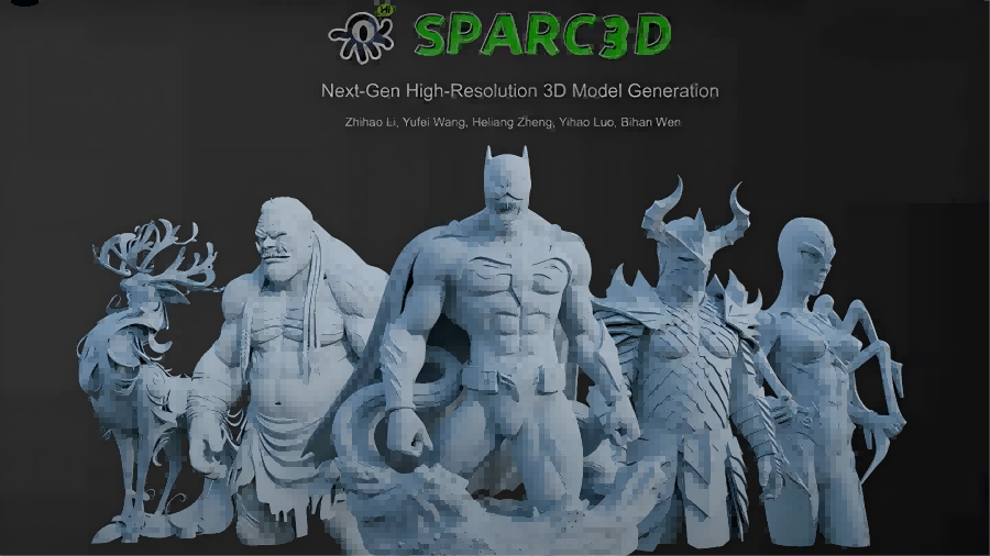 Sparc3D – A 3D Model Generation Framework Developed by Nanyang Technological University and Other Institutions