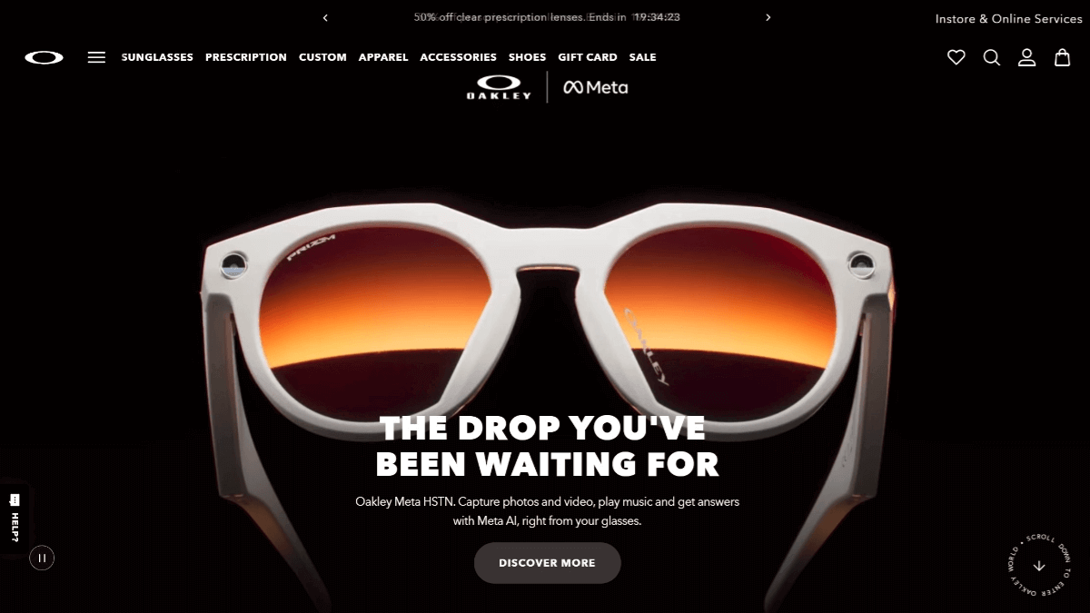 Oakley Meta HSTN – AI Smart Glasses Co-developed by Meta and Oakley