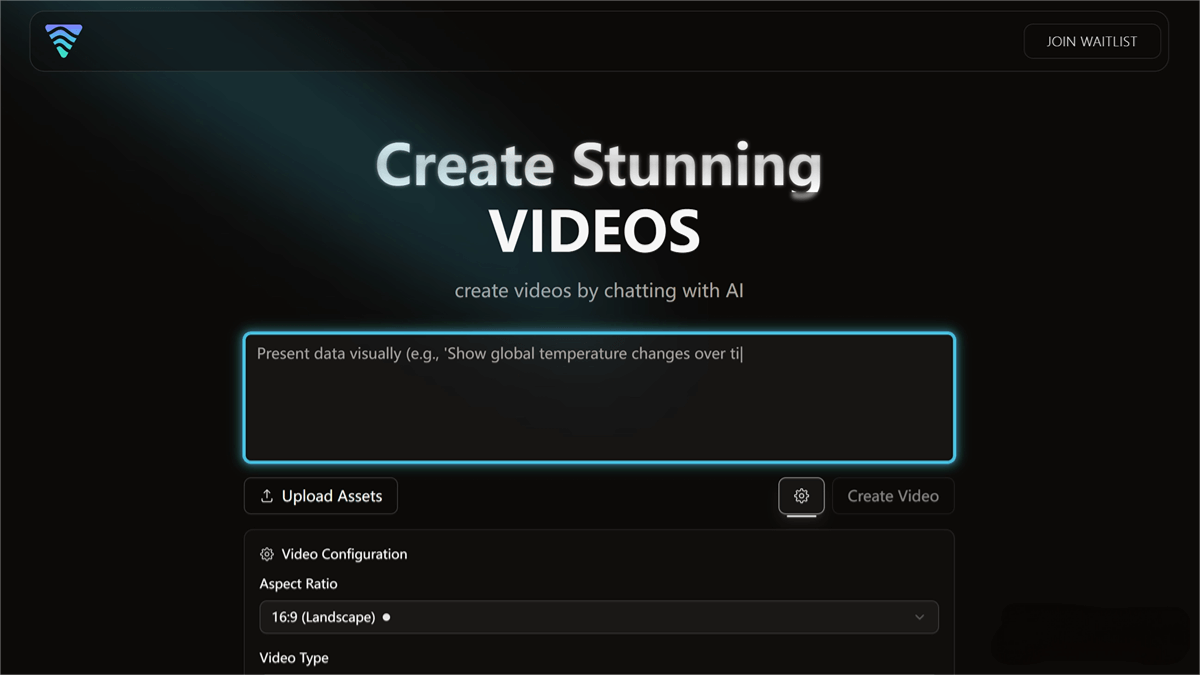 Vibemotion – An AI video generation platform that creates dynamic videos from text prompts and minimal source materials
