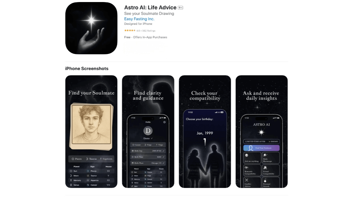Astro AI – An AI-powered astrology app that provides in-depth analysis of users’ personalities and destinies