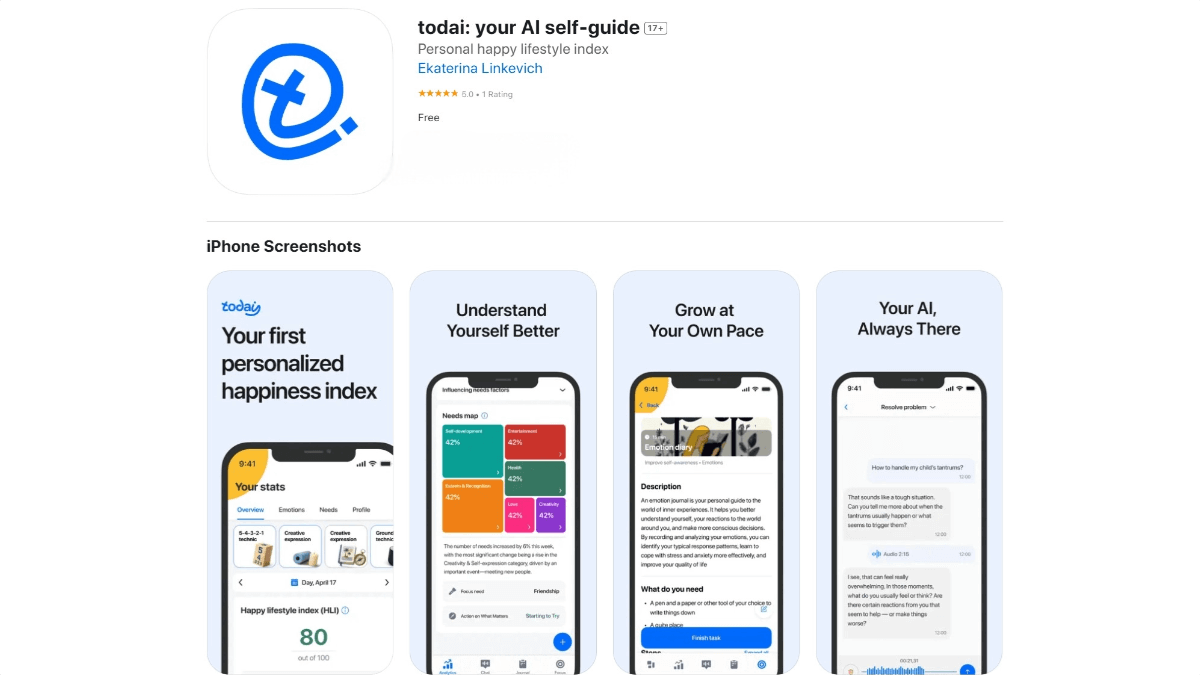 Todai – AI-Powered Personal Emotional Health Assistant for Real-Time Emotion Analysis and Continuous Tracking