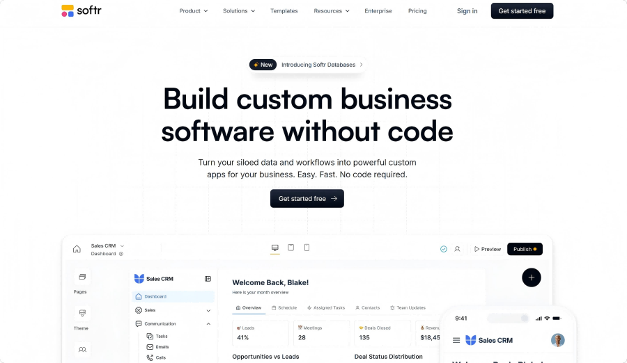 Softr.io: The No-Code Magic to Turn Your Database into a Web App Instantly