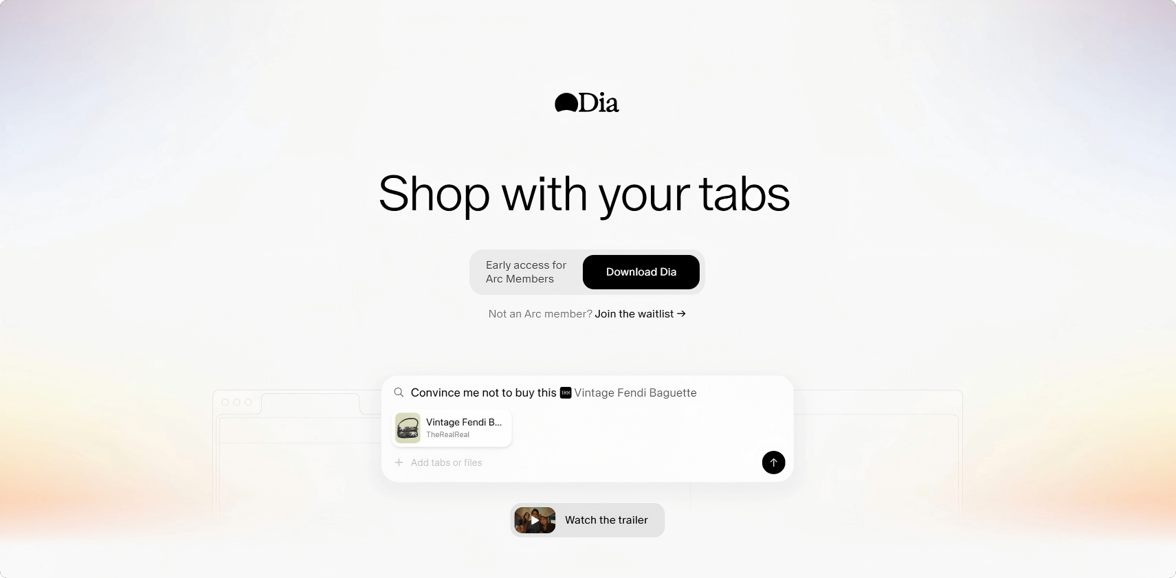 Dia:The AI browser where you can chat with your tabs
