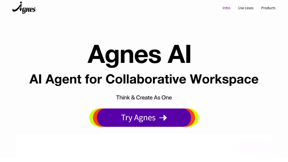 Agnes AI – An AI-powered collaborative workspace that supports long-term context memory for teams.