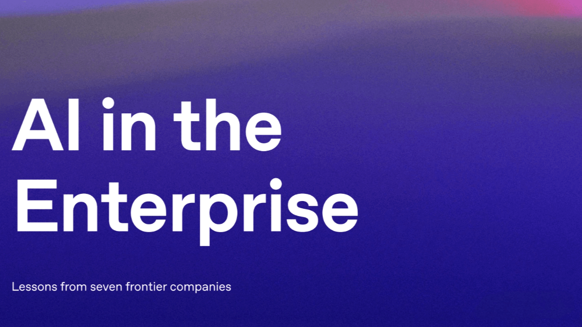 OpenAI ‘AI in the Enterprise’ (PDF) – AI Tutorial Materials