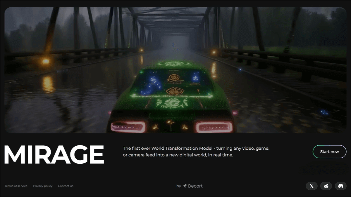 MirageLSD – A Real-Time Video Generation Model Launched by Decart AI