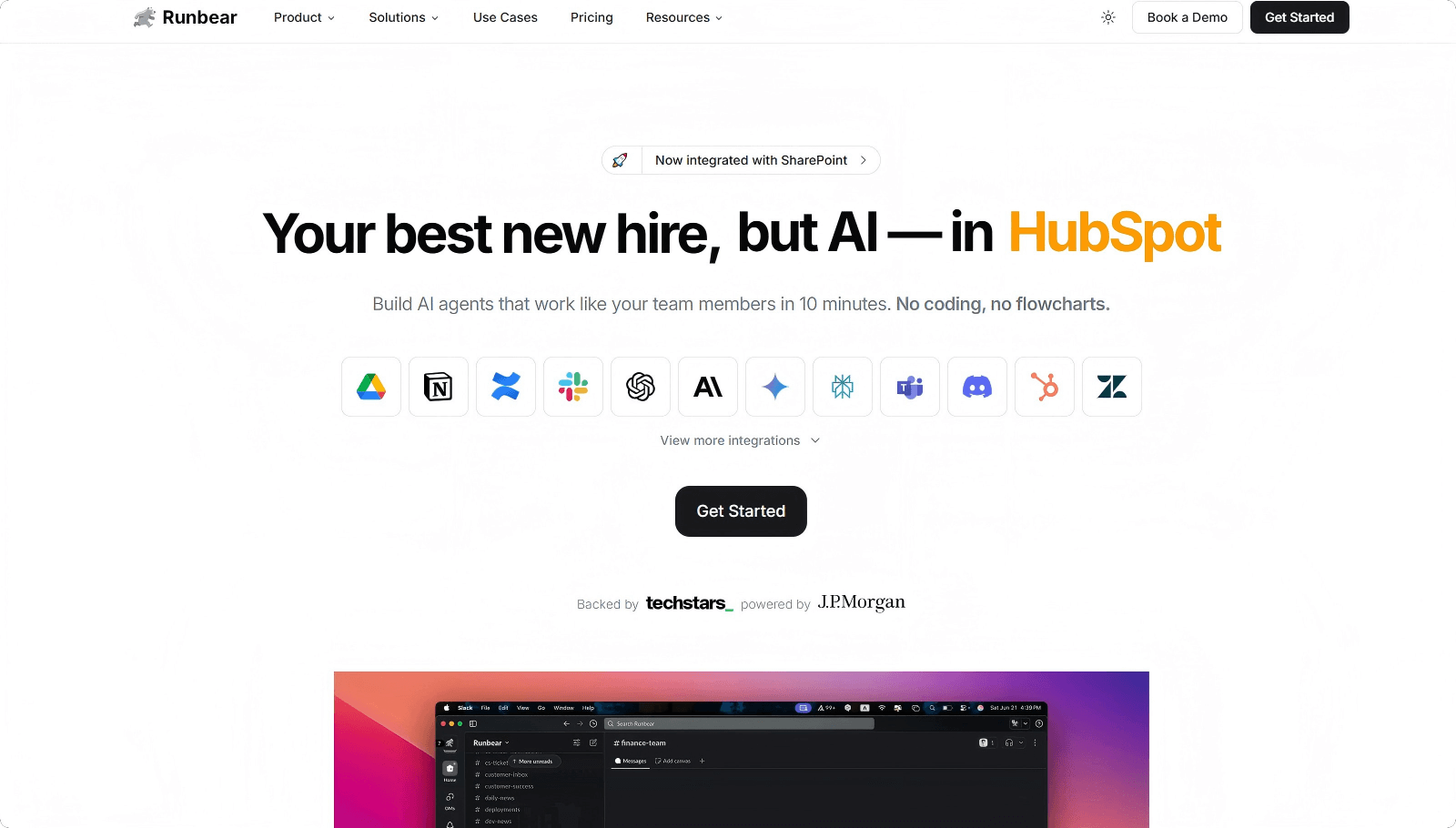 Runbear :Custom ChatGPT for your Slack, Teams, HubSpot, and more!