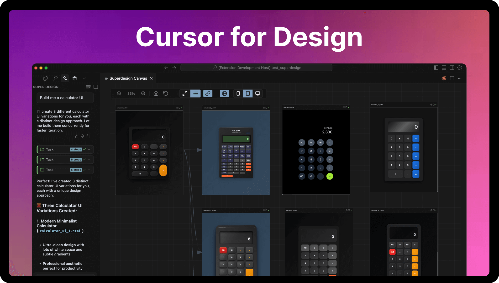 SuperDesign – An Open-Source AI Design Agent That Generates Multiple Design Options in Parallel
