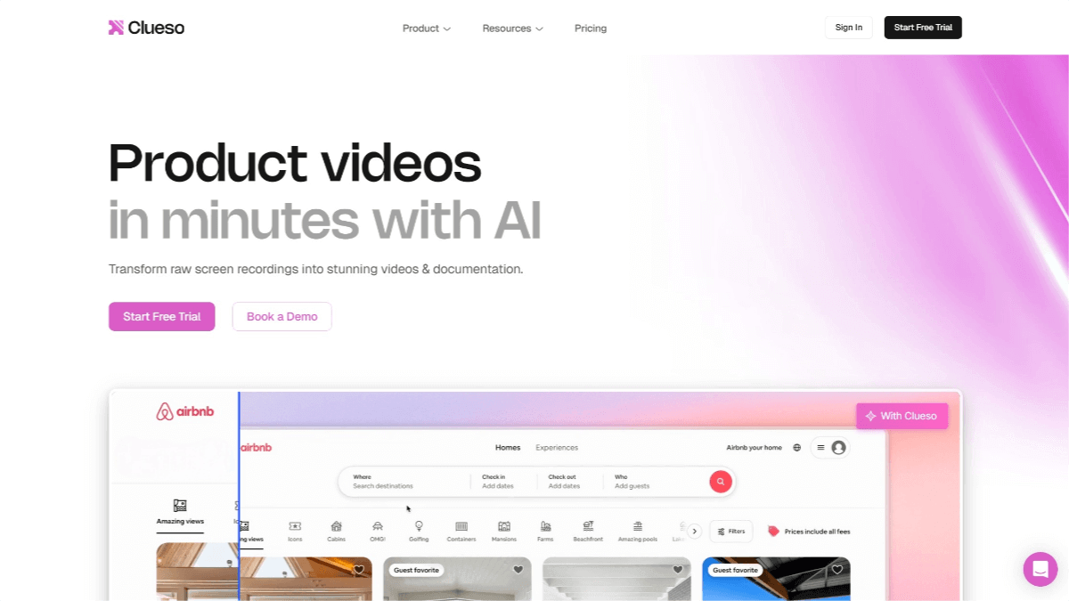 Clueso – An AI Video Generation Tool for Automatic Video Script Optimization
