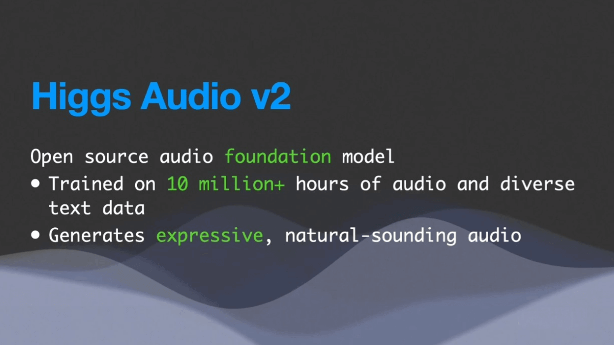 Higgs Audio V2 – An Open-Source Speech Model Capable of Simulating Multi-Speaker Interaction Scenarios