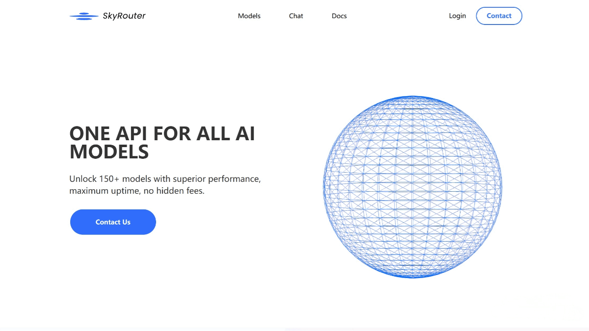 SkyRouter – an AI model aggregation platform that delivers low-latency user experience