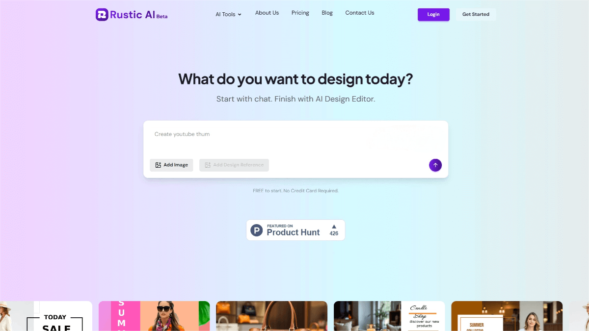 Rustic AI – An AI-Powered Design Editor with Drag-and-Drop Flexibility for Creative Freedom