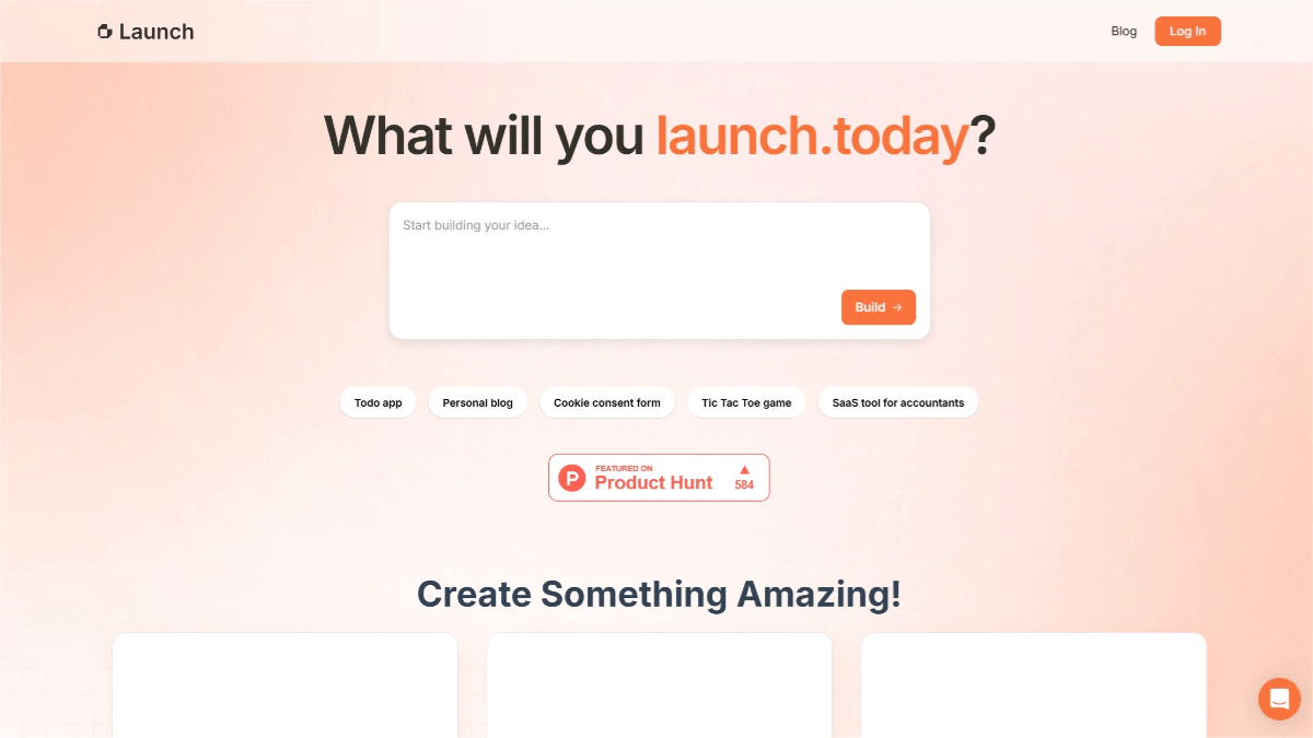 Launch – AI Full-Stack Application Development Platform for Building Complete Frontend and Backend Applications