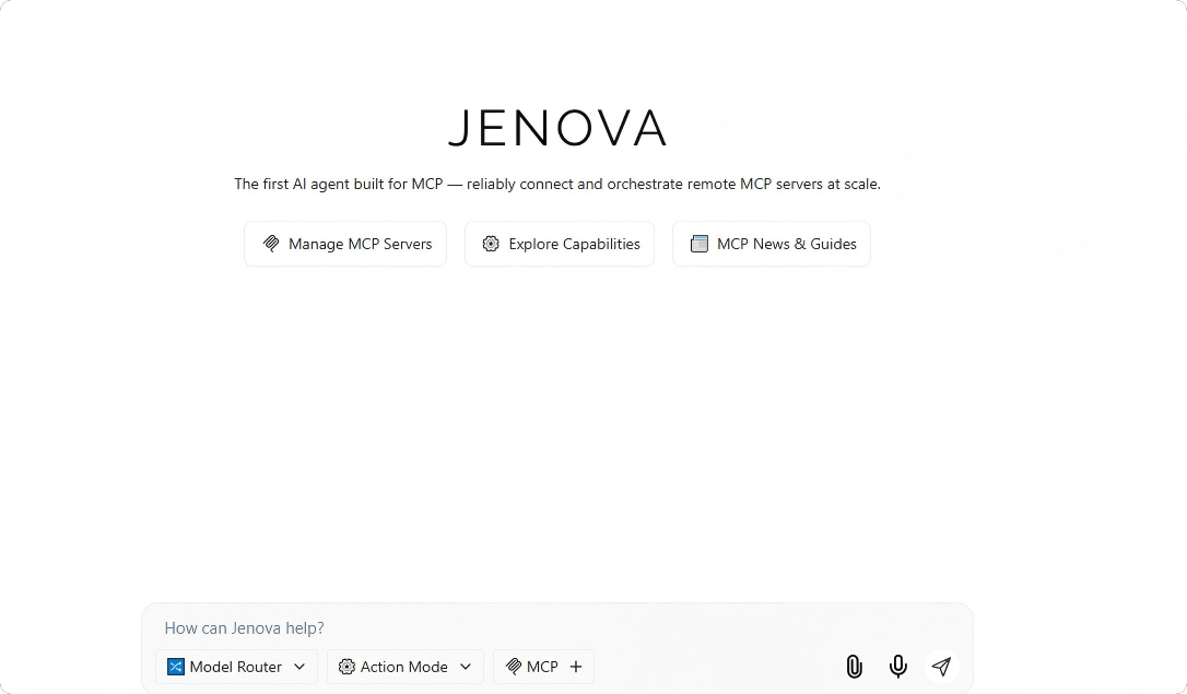 Jenova – The First AI Agent Specifically Designed for MCP