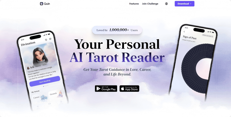Quin – An AI Tarot Reading App Simulating the Authentic Tarot Experience