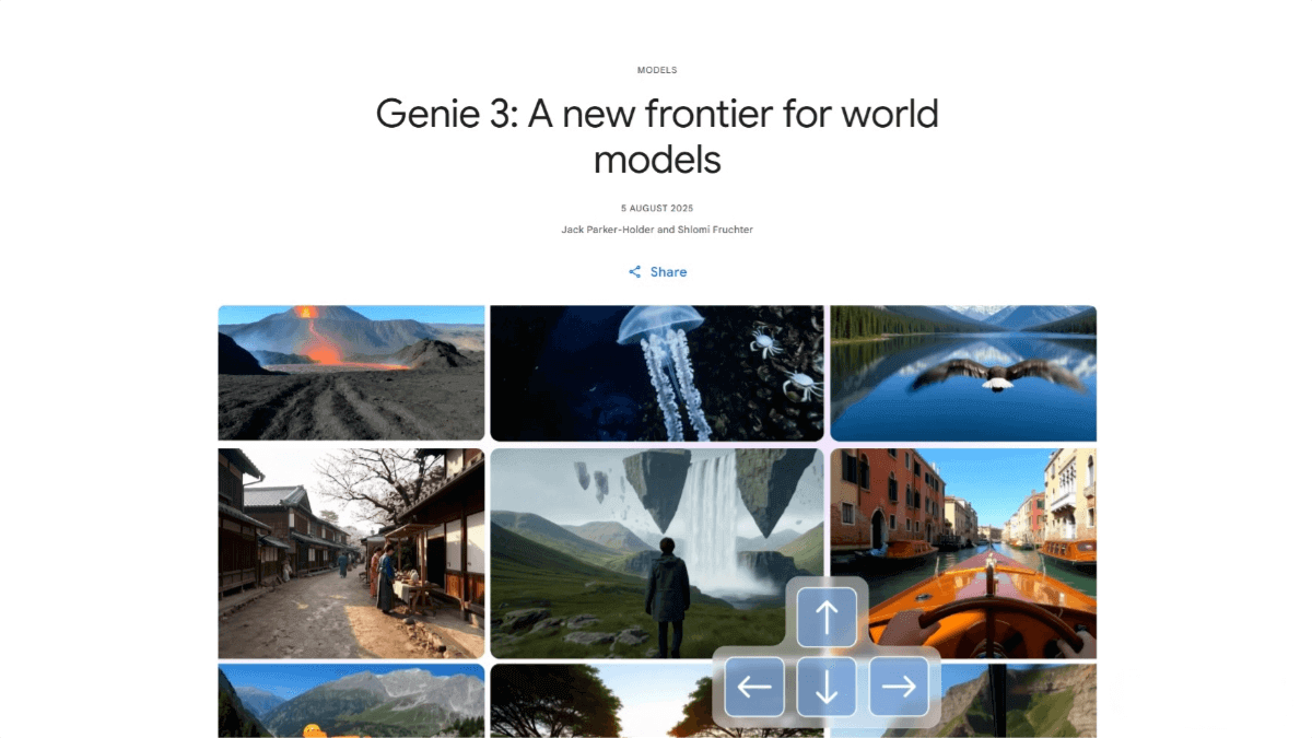 Genie 3 – Google DeepMind’s Next-Generation General-Purpose World Model