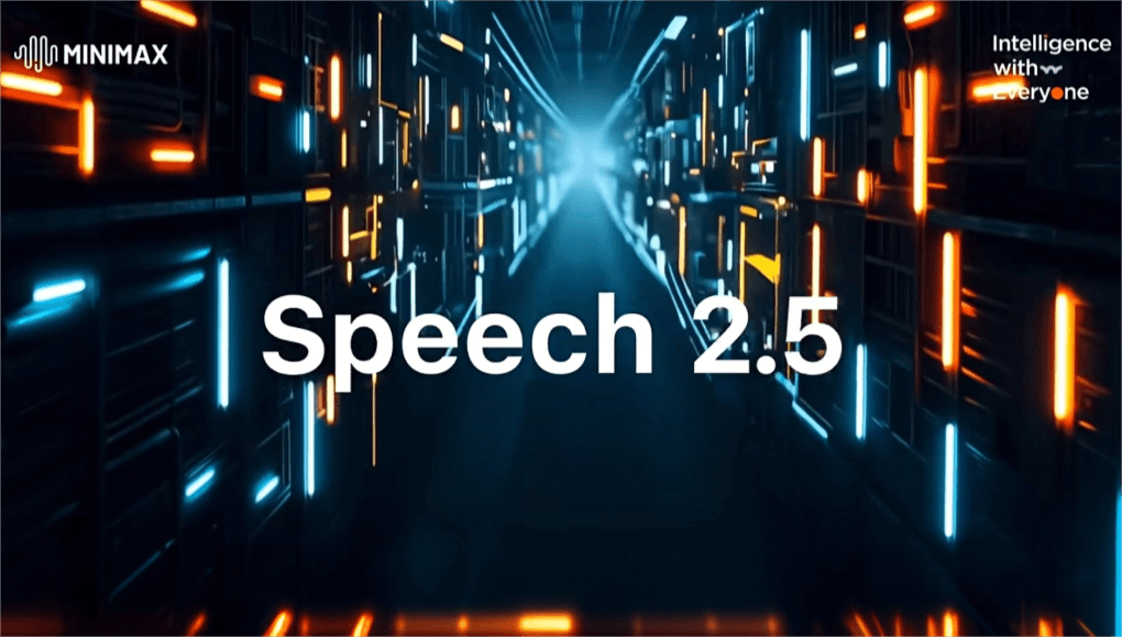 Speech 2.5 – The New Generation of Speech Generation Model Launched by MiniMax