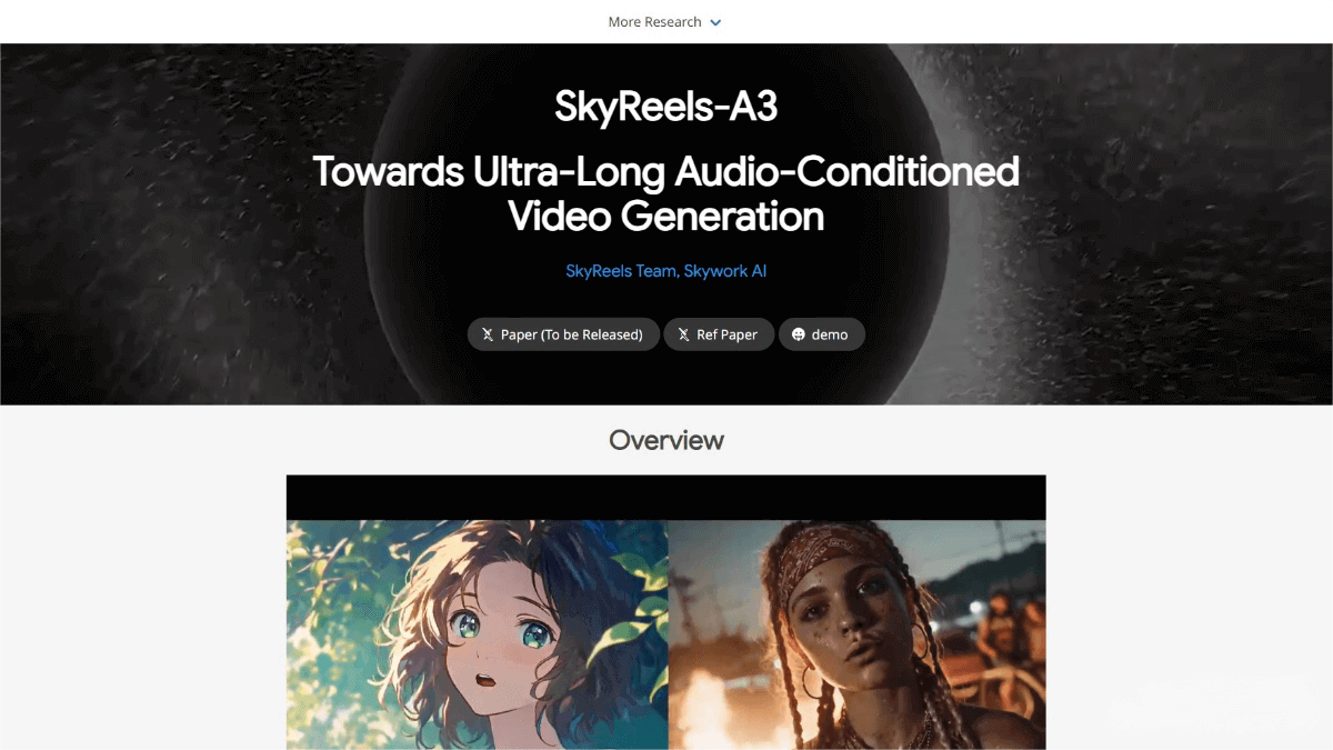 SkyReels-A3 – A digital human video generation model launched by Kunlun Wanwei