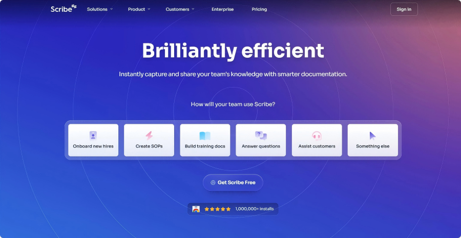 Scribe – AI-powered document generation tool that automatically captures and creates step-by-step guides and tutorials