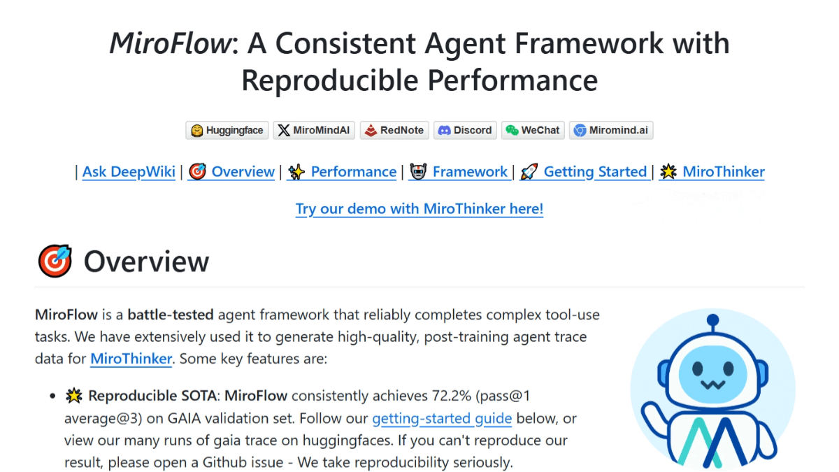 MiroFlow – A multi-agent system development framework with support for high-concurrency processing