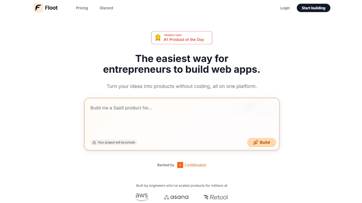 Floot – No-Code AI Web Application Development Platform with Full-Stack Integration