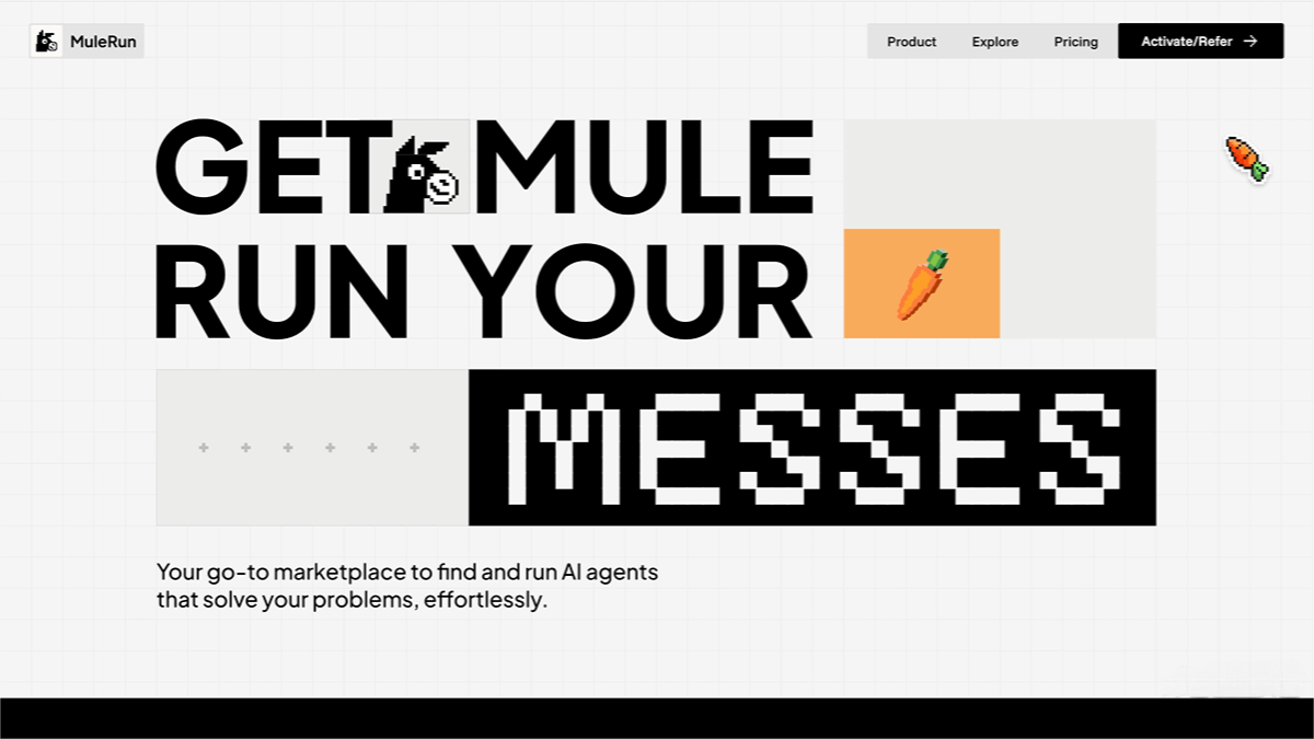 MuleRun – The world’s first AI Agent marketplace offering plug-and-play AI tools