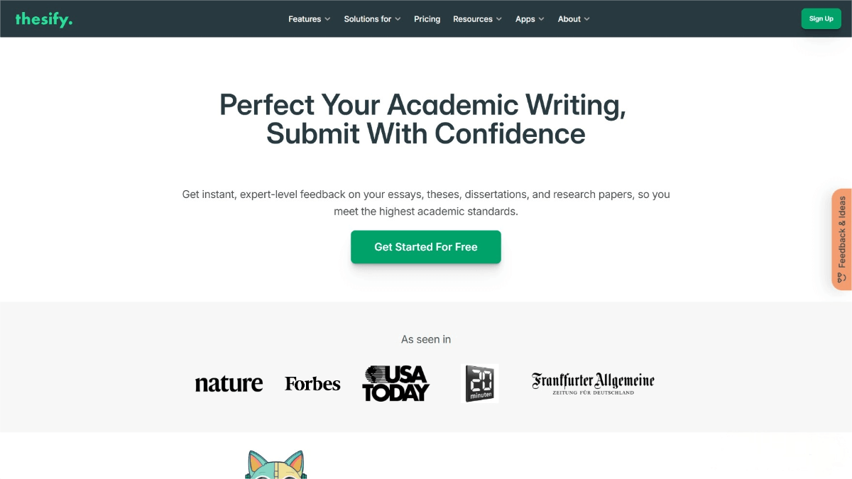 Thesify – AI-Powered Academic Writing Assistant with Pre-Submission Review