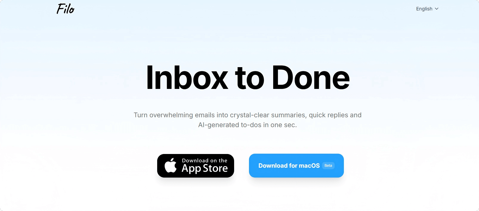 Filo – An AI-powered email management app for automatic cleanup and intelligent categorization