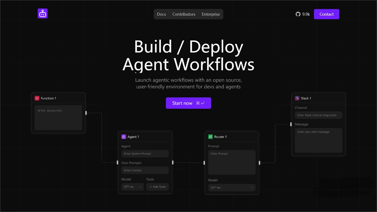 Sim – Open-Source AI Agent Workflow Building Tool
