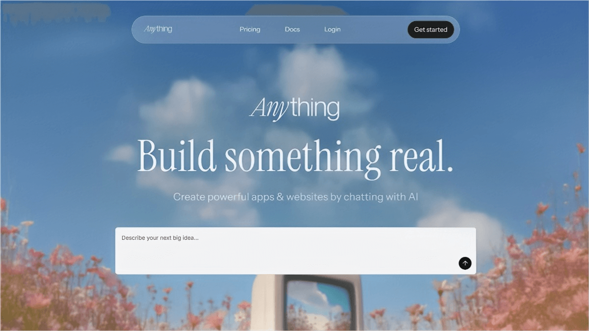 Anything – an AI application development platform with conversational and interactive programming