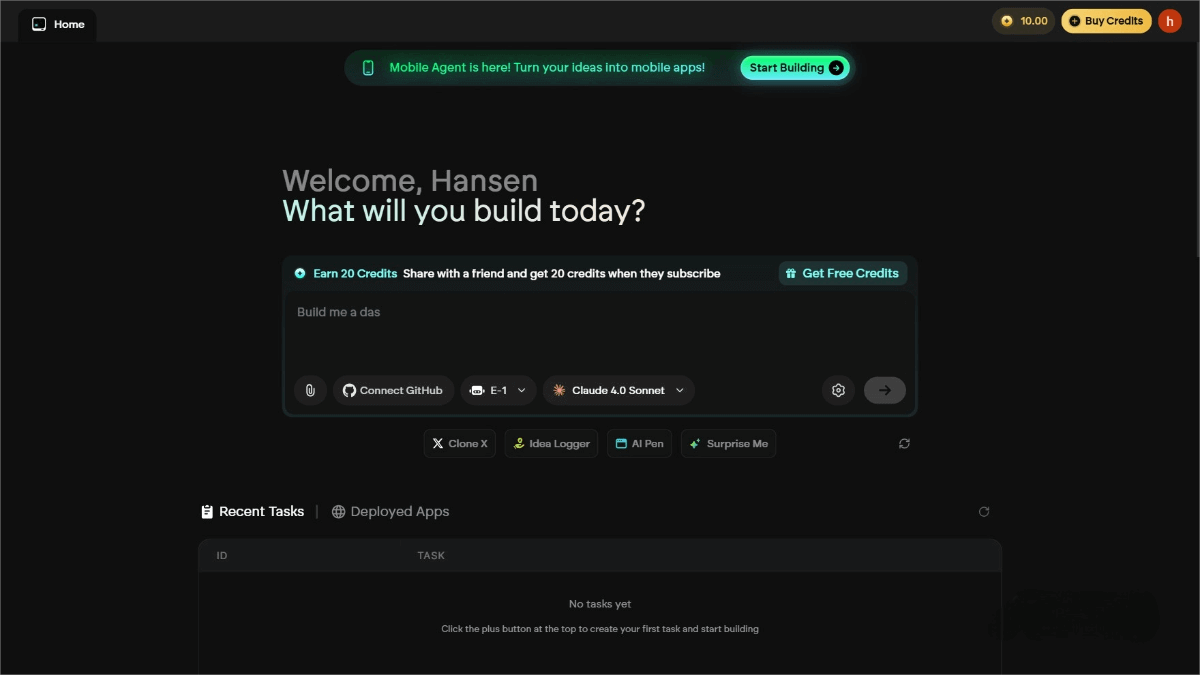 Emergent – AI Programming Tool for Generating Android and iOS Apps in One Sentence